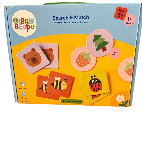 Nwt gigglescape Search & Match Kids Toy - Multicolor - Picture 1 of 2